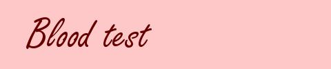 Blood test